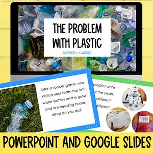 Earth Day environment plastic pollution PowerPoint Google Slides presentation