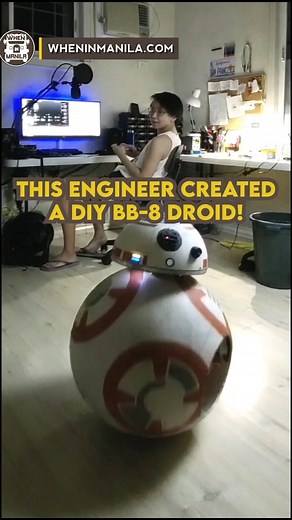 This Filipino engineer created a DIY BB-8 droid! @techbuildermontage #bb8droid #filipinotiktoker #pinoyengineer #proudtobepinoy🇵🇭❤️ #breakingnewsph