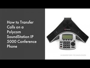 How to Transfer Calls on a Polycom SoundStation IP 5000 Conference Phone