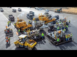 Modern Road Construction Machines And Technologies: Amazing Extreme Asphalt Paving Machines ▶ 2