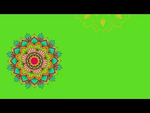 Islamic pattern Green Screen #5 | 4K Motion Green Islamic Background Stock Video Footage - 4K and HD