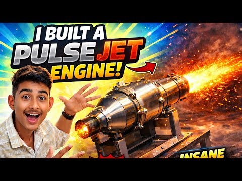 I Built a Pulse Jet Engine at Home 😱🔥 | Jet Engine Power Test 1000°C