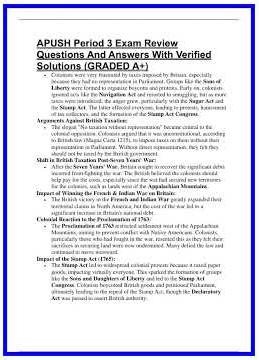 APUSH Period 3 Exam Review Questions And Answers With Verified Solutions GRADED A 636x882