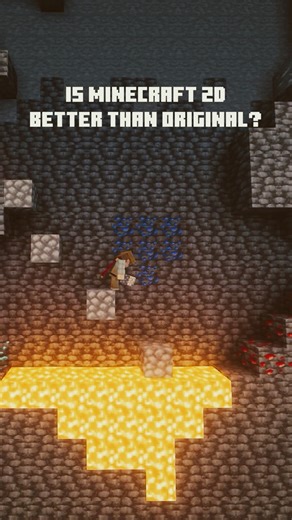 Is Minecraft 2D BETTER then original? #minecraft #minecraftshorts #minecraft2d #shorts