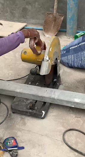 Rectangular Steel cutting #short #construction #building #civilengineering | Civil Construction
