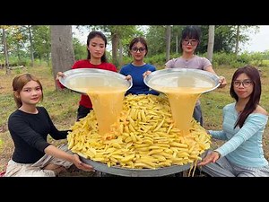 Amazing cooking potato with eggs to make French fried with sauce recipe