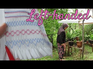 #004 | Learn 5 Smocking Stitches Step by Step! | For Left Handed Learners | Smocking