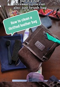 Cleaning a Thrifted Vintage Leather Bag Effectively