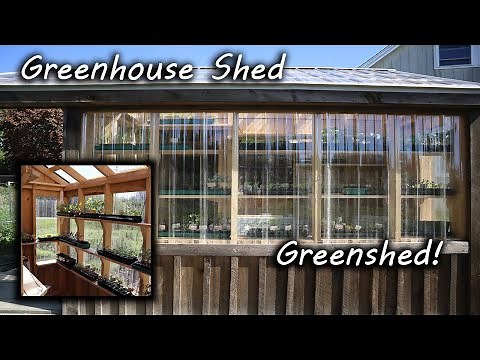S1E5 Greenhouse and Garden Shed In One Build!