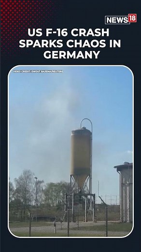 U.S. Air Force F-16 Crashes In Germany | 52nd Fighter Wing Jet Goes Down During Training | N18S