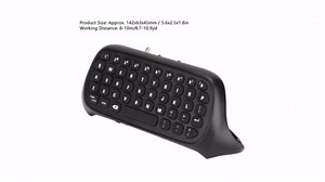 Pomya Game Controller Keyboard, for Series S One One S Console, 2.4Ghz Gaming, with 3.5mm Audio and Headset Jack(Black) [video game]