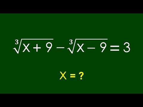 A Nice Algebra Problem | Math Olympiad x=?