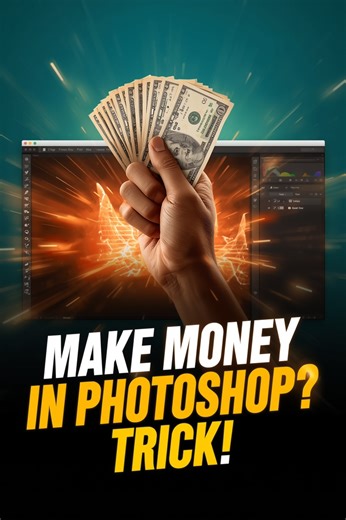 Easy Way to Make Money in 2026! 💸 (Photoshop Trick You’ll Love) #photoshop #money | Guidesphere