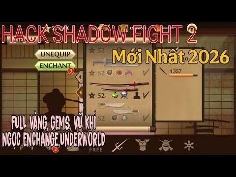 Cách Mod Shadow Fight 2: Full (Tiền, Kim Cương, Energy, Enchant) phiên bản mới nhất 2026