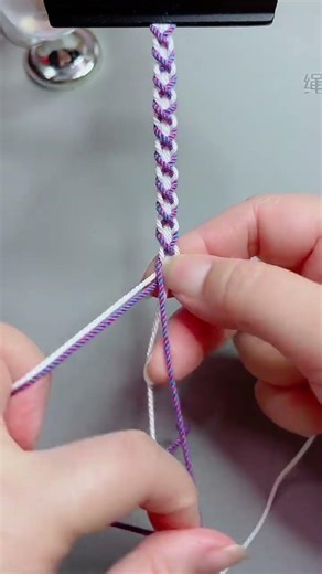 薰衣草手繩編法，手殘黨也一看就會 #手工編織零基礎教學 #編繩手藝分享 #編繩教程 #手工#新手入門編織教程