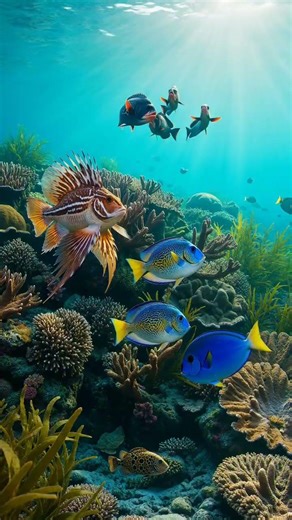 11 Ocean Fish 4K | Colorful Tropical Ocean Life | Underwater World #4k