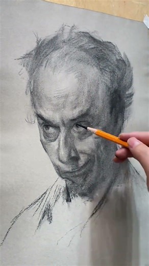 Portrait Sketching #art #sketch #charcoaldrawing #art #drawing #pencildrawing #charcoalshading