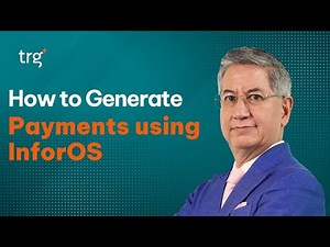Generating Payments using InforOS Payment Run Function | TRG Academy
