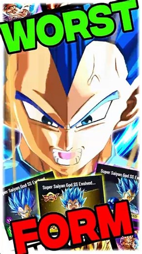 Evolution Blue is the WORST Vegeta Form in Dragon Ball Legends #dblegends #dragonball