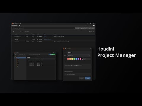 Houdini Project Manager