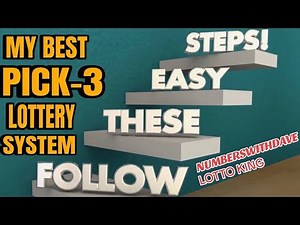 Best way to win Lottery Pick 3 Easy 4 Step System