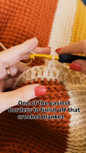 If you’ve ever finished a blanket and thought, “Something’s missing…” this is your answer. 👇 This easy crochet border looks beautiful on any blanket. It starts simple with a round of single crochet, then one of double crochet, and finishes with alternating front post and back post double crochet stitches. That combo gives it a neat, textured edge that instantly makes your project look polished and professional. I’ve used this one on my Tunisian Crochet Fall Blanket, Entrelac Blanket, and Emmy B