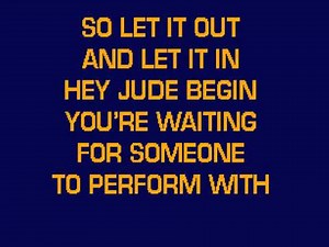 Hey Jude Beatles karaoke with reduced vocals