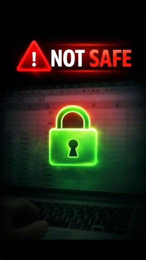 Your Excel File is NOT Safe 😳 Fix This Now! 🔒 #excel #exceltips #shorts
