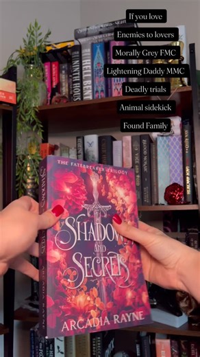 Cami | Bookstagram ❤️‍🔥💫 on Instagram: "Book Review & Tour Stop of the amazing Shadows and Secrets by @arcadiarayne in collaboration with @rrbooktours ✨🔥🫶 • Out now & on KU! • Goodreads rating: 4.27/5 ⭐️ My rating: 5/5 ⭐️ • My review: The way I binged this in one day!!!! Enemies-to-lovers Morally grey FMC Lightening Daddy MMC Deadly Trials Animal Sidekick He washes her hair Found family She’s sent to kill the fae prince- sounds easy enough!? Add in some trials, fae magic, tension, slow burn,