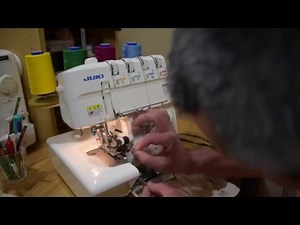 12🧵【Part2】【JUKIロックミシン操作編 】各部の簡単な説明と糸通しのやり方まで。 Explanation of the lock sewing machine.