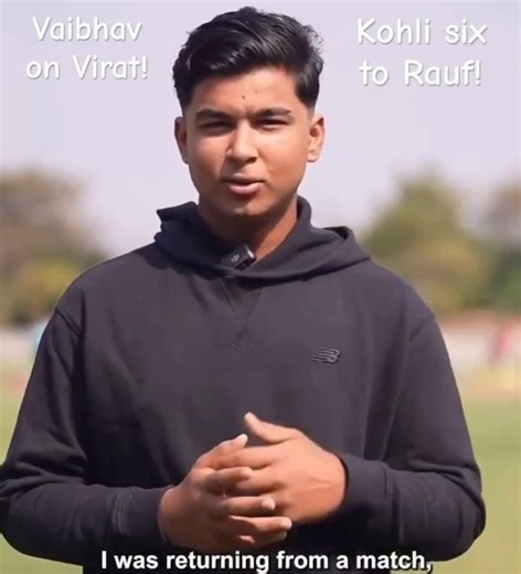 Vaibhav Ne Kohli ka WOH six Rickshaw Rokke Dekha Tha, Aaj Kohli Ne Sign Ki Uski Cap 🐐❤️ #trending