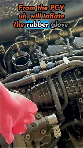 How To CHECK Bad PCV Valve Symptoms (Rubber Glove Method)