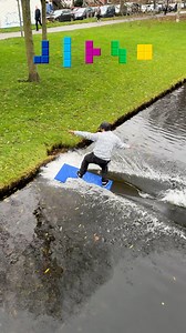 I tried skimboarding on real Tetris shapes | Adrien Raza