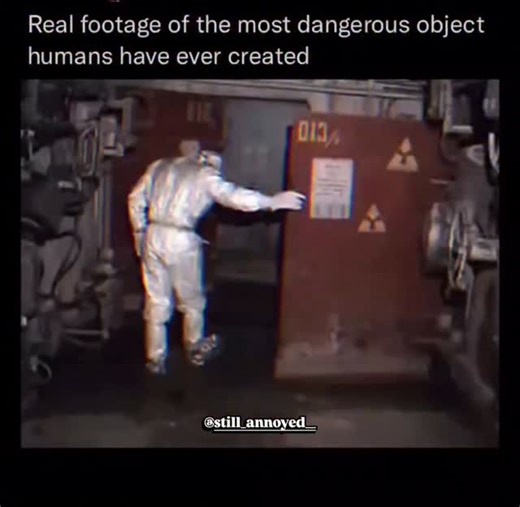 𝔸𝕟𝕟𝕠𝕪𝕖𝕕 𝔽𝕒𝕔𝕖 | Real footage of the Elephant’s Foot, the incredibly radioactive mass formed during the Chernobyl nuclear disaster. Created unintentionally... | Instagram