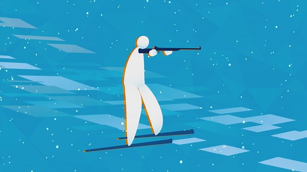 Skiing plus shooting equals the Winter Olympics' biathlon