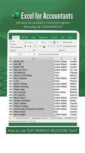 How to Use the Text Remove Wildcards Tool in Excel?