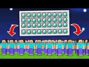 J'ai forcé 100 Joueurs à Finir Minecraft avec le même Inventaire ! (a ne pas refaire)