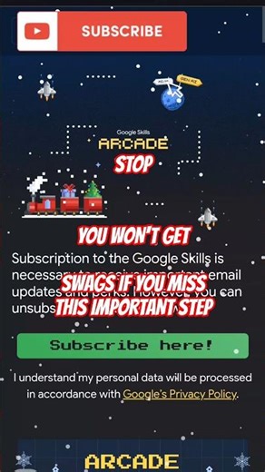 Stop Without this you will never get swags Google arcade #shorts #ytshorts #qwiklabsarcade2025