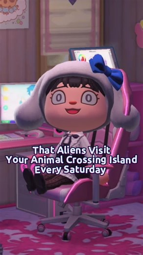 Lillith🥀🖤 on Instagram: "Did you know ?? - in animal crossing new horizons , on Saturday night at 3:33am, aliens broadcast a message on all tv screens , but only for a moment. . . . . . . . #acnh #animalcrossingswitch #animalcrossingnh #animalcrossingcommunity #animalcrossing #acnhfandom #nintendo #nintendoswitchgames #acnhidea #acnhinspiration"