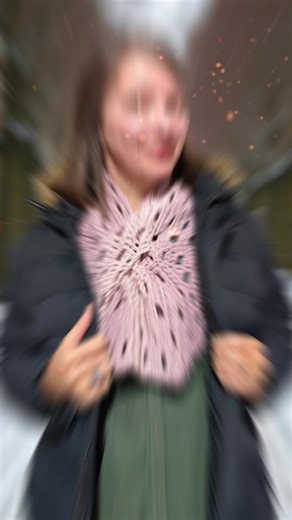 This scarf is called the Keyhole scarfette. It fits perfectly under your 🧥 #crochet #crochetscarf #opheliatalkscrochet #chunkyyarn #crochetlove