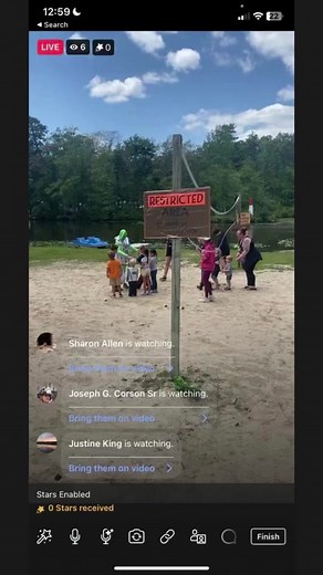 While we were rolling live on Facebook as the kids were investigating a crash site, an alien appeared along with his mini UFO. Shocking! He was very friendly, and even shared his moon rocks full of presents with the kids! | Timberland Lake Campground LLC