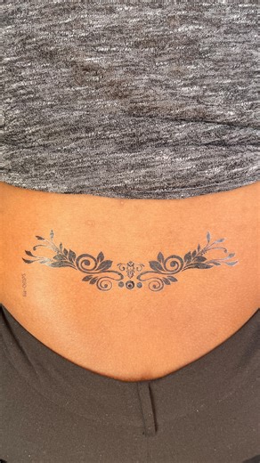 KAMIE JEWELRY/ACCESSORIES🇰🇪 on Instagram: "Tramp stamp temporary tattoos for the girlies🌸🫦 450ksh 📍 Star mall ground FLR G21 Lasts 2-3weeks Application instructions at the back of the tattoos"