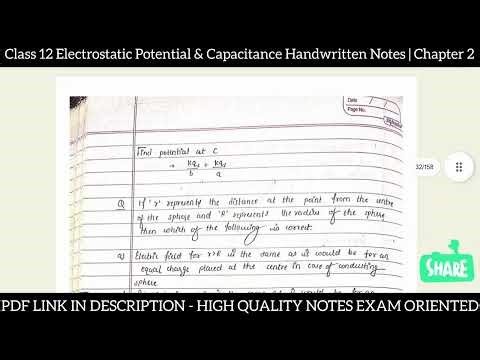 Electrostatic Potential & Capacitance Mr Sir | Class 12 Physics | Handwritten Notes for NEET & JEE
