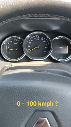 Renault Duster 1.5 Diesel AMT acceleration test _ 0 - 100 kmph ?