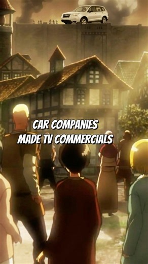 Attack on Titan was so popular that even car companies made TV commercials with the franchise.