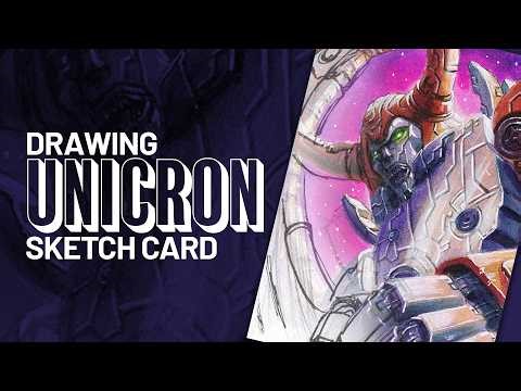 Drawing UNICRON: The Planet Eater!
