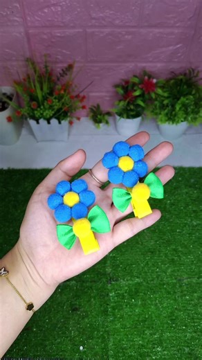 diy flower hair clips #diyideas #craftingtiktok #creative#tutorialtiktok #creatorsearchinsights