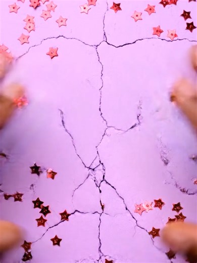 Lavender Foam Transformation: Glossy Core Reveal