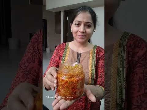 Mango Green Chilli Pickle | instant Kacche Aam Aur Hari Mirch Ka Achar #mangopickle #chillipickle