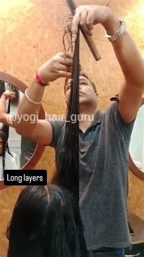 Rich n Rise Salon & Academy on Instagram: ""Layers of perfection! Swipe for my step-by-step long layers tutorial and learn how to add dimension and effortless movement to your look. #LongLayers #HairTutorial #FreshCut #hairbeginner #haircourse"